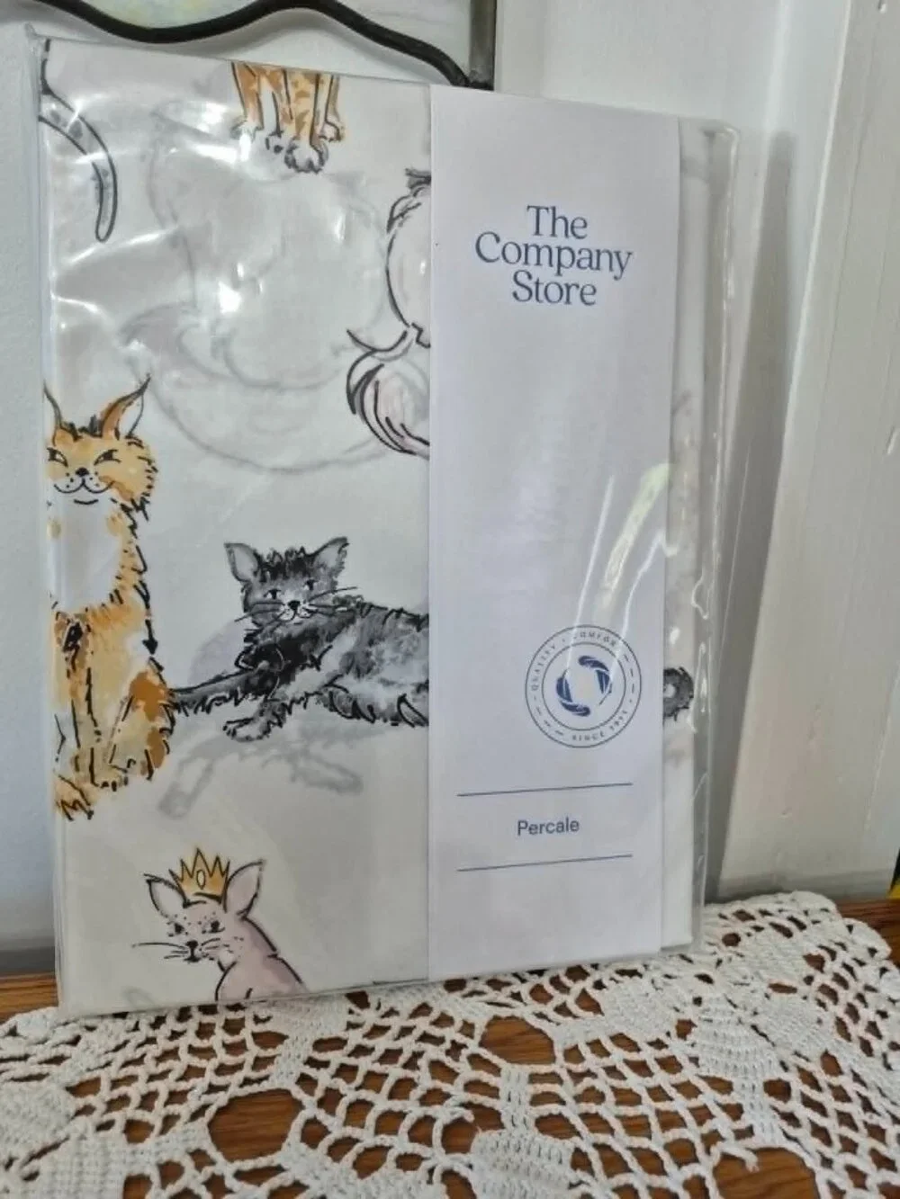 The Company Store Quality Comfort since 1911 Royal Cats Shower Curtain Percale